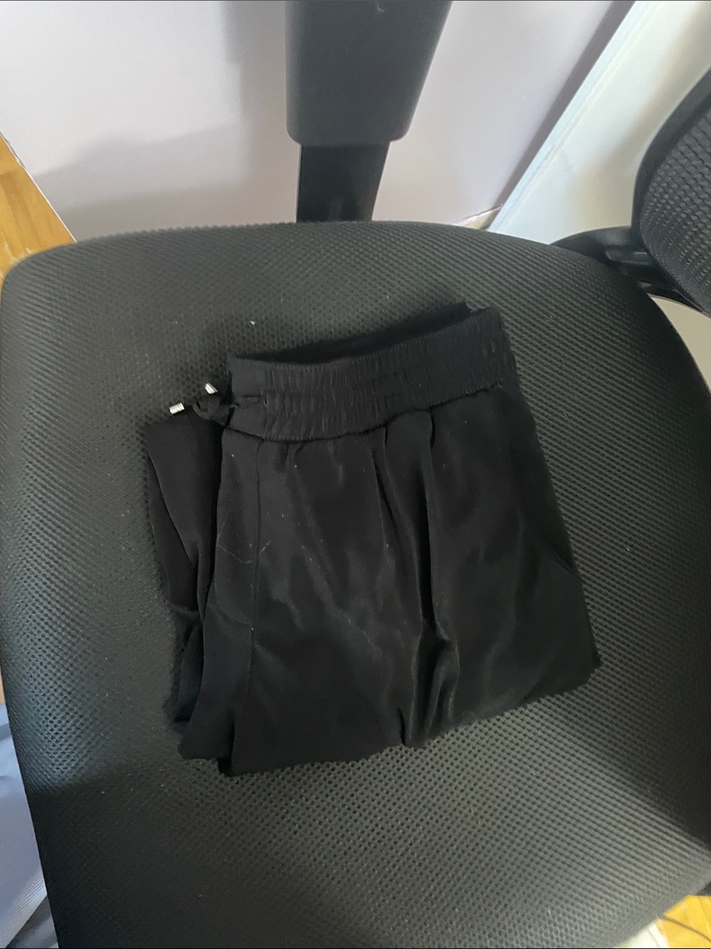 White House Black Market Black Pleated Elastic-Waist Shorts